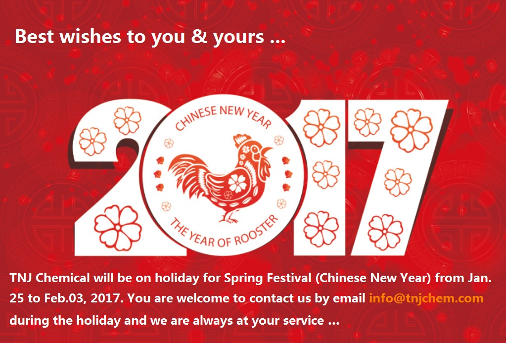 TNJ Chemical on Spring festival holiday